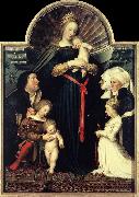 HOLBEIN, Hans the Younger Darmstadt Madonna sg oil on canvas